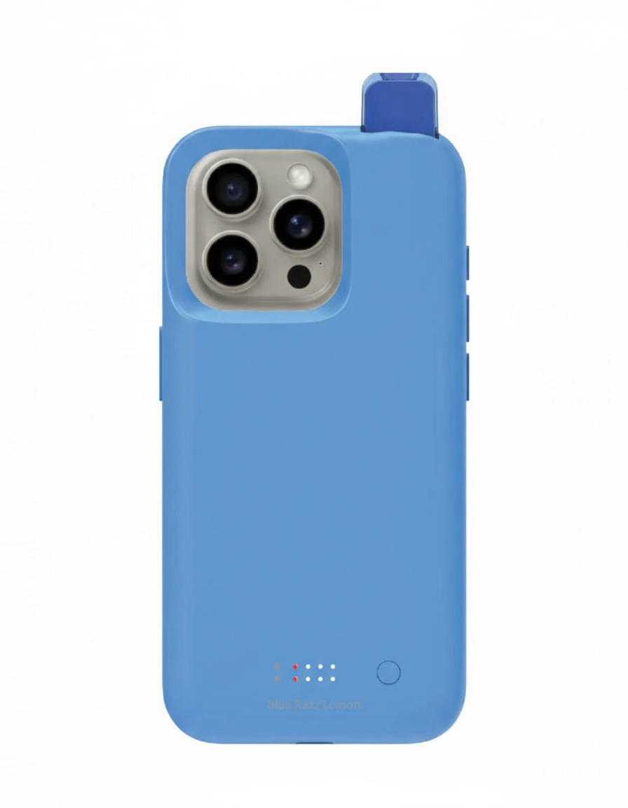 Coque bleue sans logo