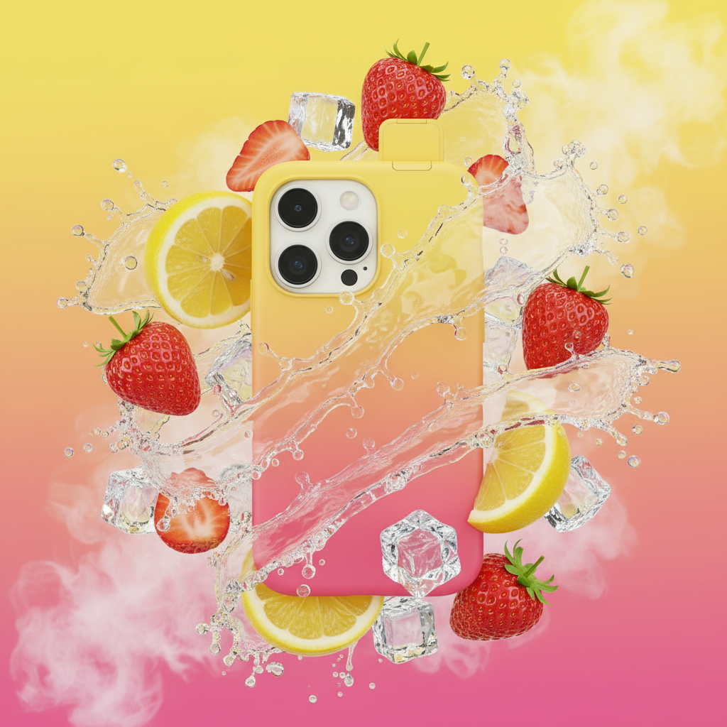 Coque fraise-citron style 2