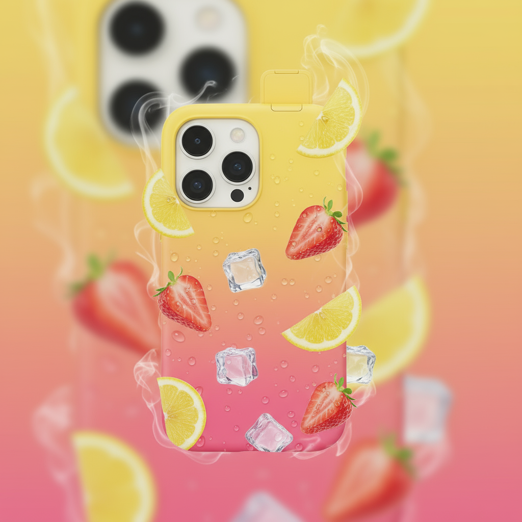 Coque fraise-citron style 3